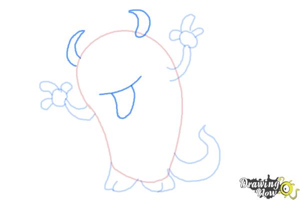 How to Draw a Cute Monster - Step 6