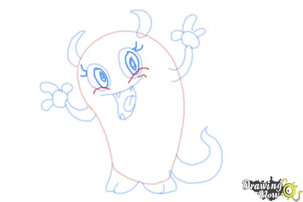 How to Draw a Cute Monster - Step 8