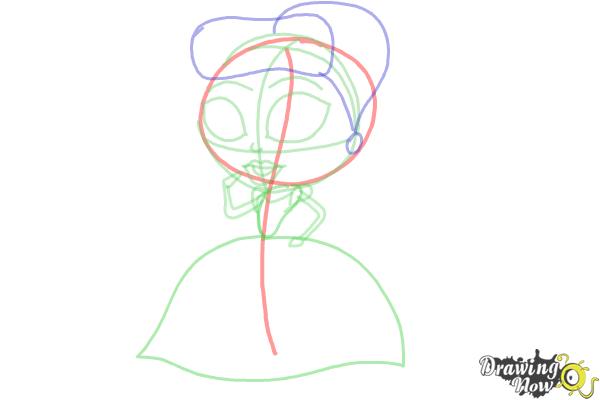 How to Draw Chibi Cinderella - Step 6