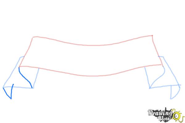 How to Draw a Ribbon - Step 5