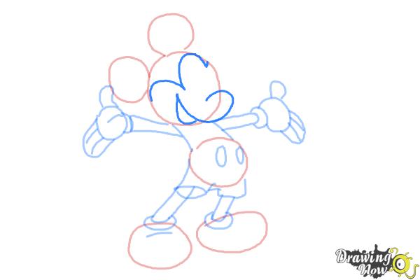 How to Draw Mickey Mouse Full Body - DrawingNow