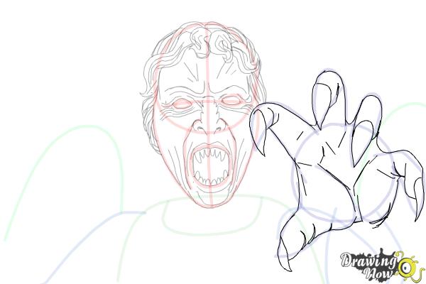 How to Draw a Weeping Angel from Doctor Who - Step 12