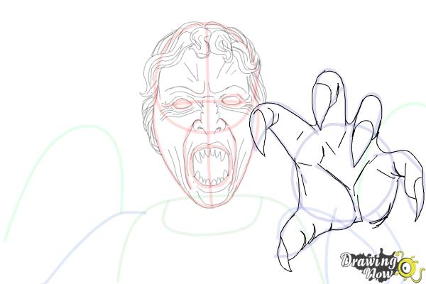 How to Draw a Weeping Angel from Doctor Who - Step 12 How to Draw a Weeping Angel from Doctor Who - Step 12