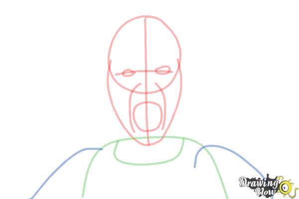 How to Draw a Weeping Angel from Doctor Who - Step 4 How to Draw a Weeping Angel from Doctor Who - Step 4