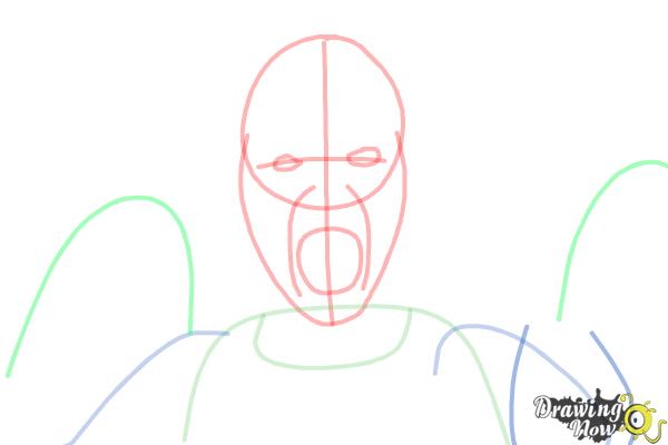 How to Draw a Weeping Angel from Doctor Who - Step 5 How to Draw a Weeping Angel from Doctor Who - Step 5