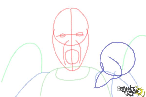How to Draw a Weeping Angel from Doctor Who - Step 6 How to Draw a Weeping Angel from Doctor Who - Step 6