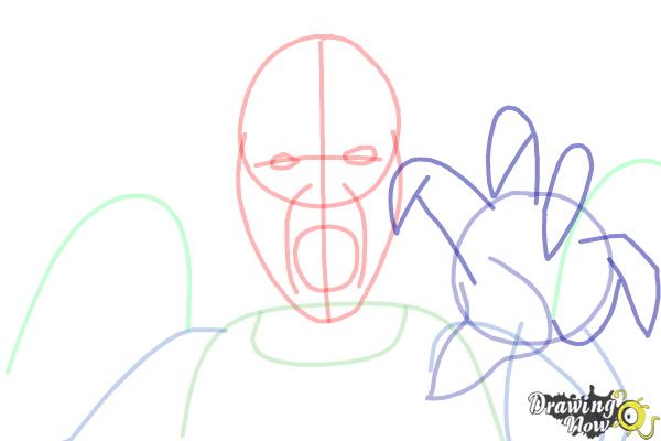 How to Draw a Weeping Angel from Doctor Who - Step 7 How to Draw a Weeping Angel from Doctor Who - Step 7