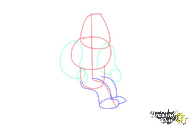 How to Draw Joe, Joseph Swanson from Family Guy - Step 4 How to Draw Joe, Joseph Swanson from Family Guy - Step 4