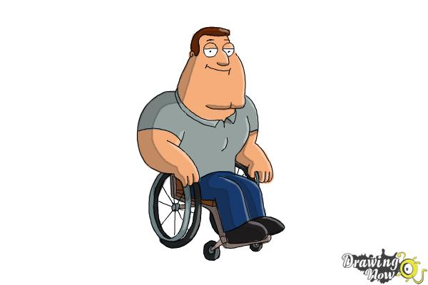 How to Draw Joe, Joseph Swanson from Family Guy - Step 9