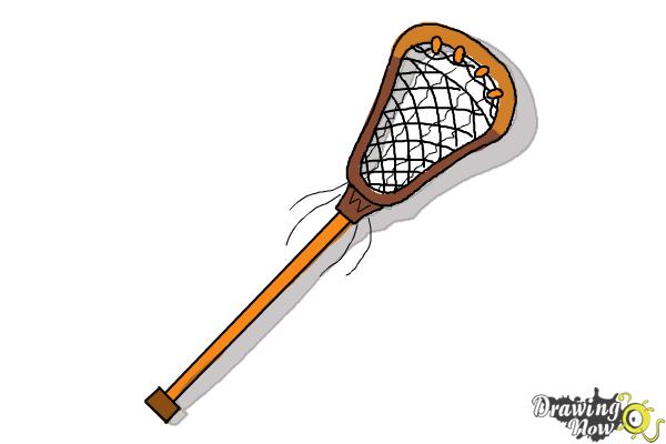 How to Draw a Lacrosse Stick - Step 8