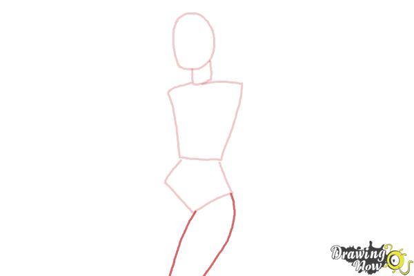 How to Draw a Woman Body - Step 5