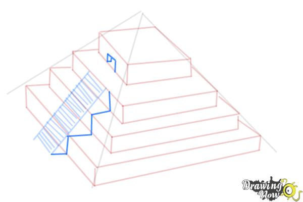 How to Draw a Ziggurat - Step 8