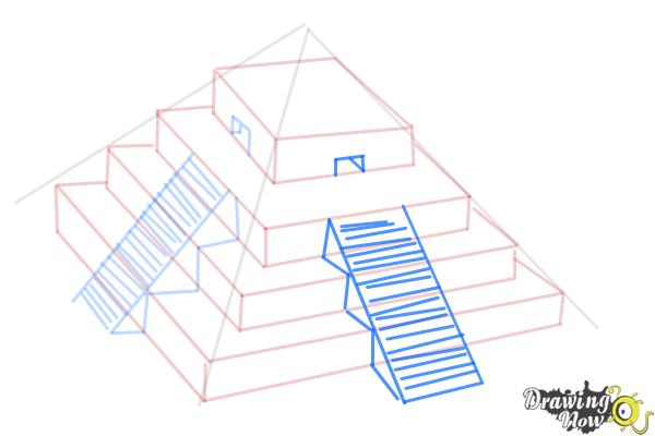 How to Draw a Ziggurat - Step 9