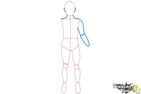 How to Draw a Body Outline - Step 7