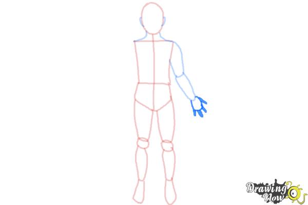 How to Draw a Body Outline - Step 8