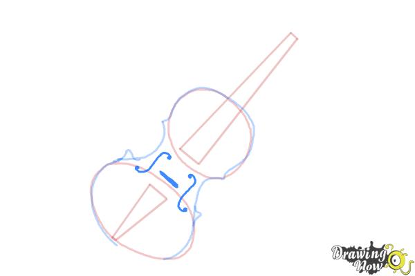 How to Draw a Violin Step by Step - Step 5