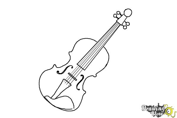 20+ Latest Violin Drawing Step By Step | Armelle Jewellery