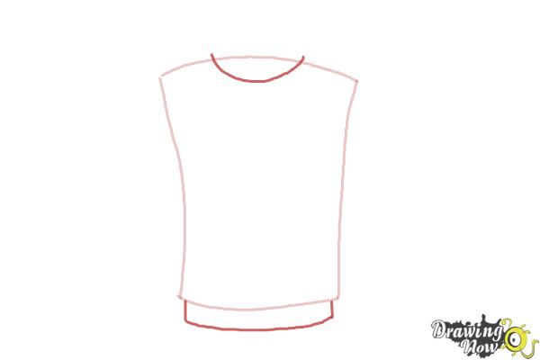 How to Draw a Jacket - Step 2 How to Draw a Jacket - Step 2