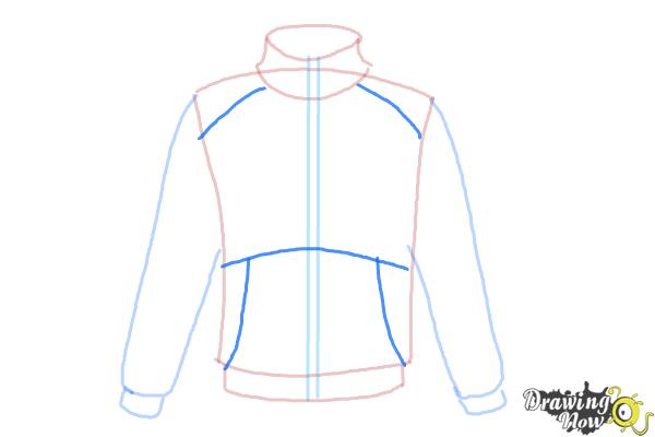 How to Draw a Jacket - Step 6