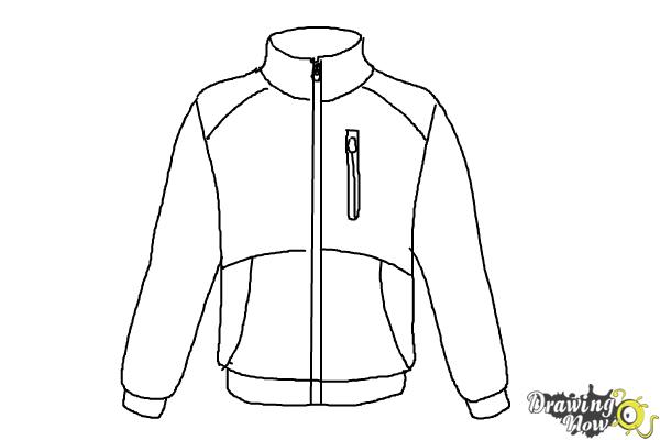 How to Draw  a Jacket  DrawingNow