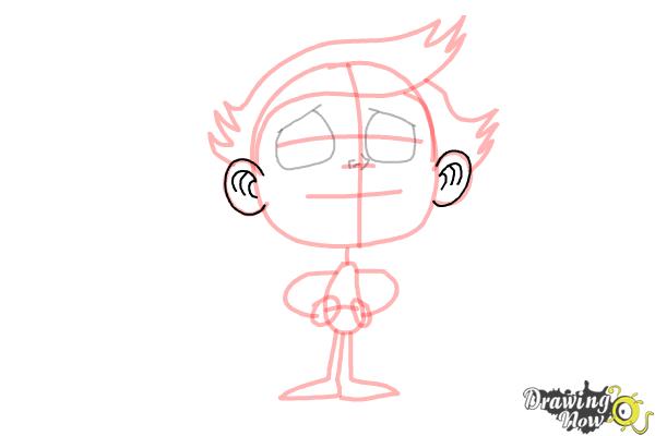 How to Draw a Cartoon Boy - Step 10