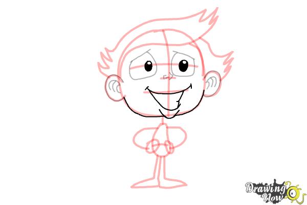 How to Draw a Cartoon Boy - Step 11