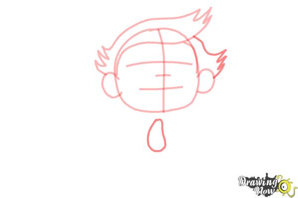How to Draw a Cartoon Boy - Step 5