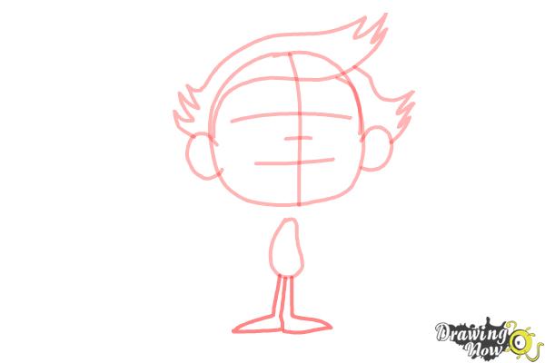 How to Draw a Cartoon Boy - Step 6