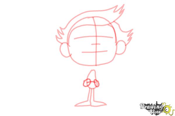 How to Draw a Cartoon Boy - Step 7