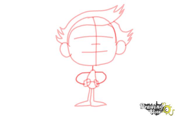 How to Draw a Cartoon Boy - Step 8