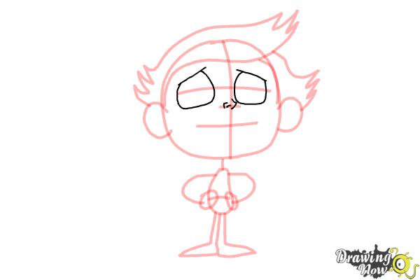 How to Draw a Cartoon Boy - Step 9