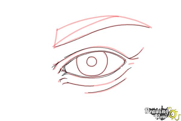 How to Draw an Eye Step by Step - Step 7