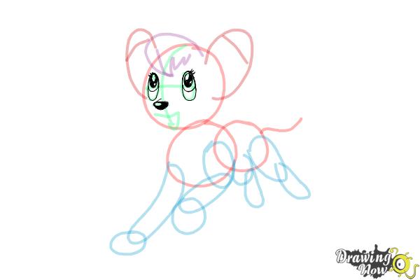 How to Draw Kimba The White Lion - Step 10