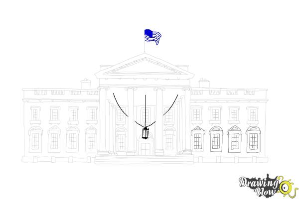 How to Draw The White House - DrawingNow