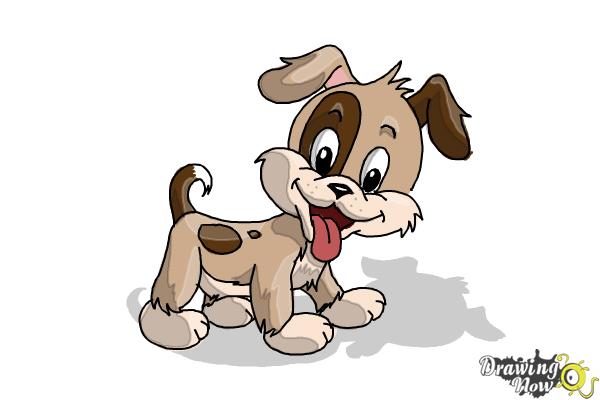 How to Draw a Cartoon Puppy - Step 8
