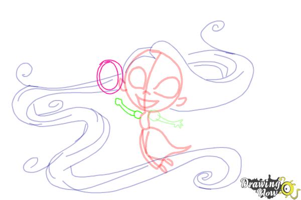 How to Draw Chibi Rapunzel - Step 10