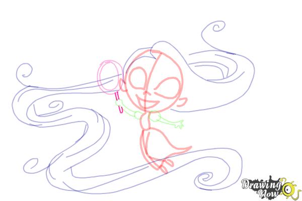 How to Draw Chibi Rapunzel - Step 11