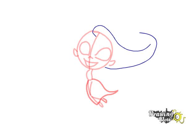 How to Draw Chibi Rapunzel - Step 5