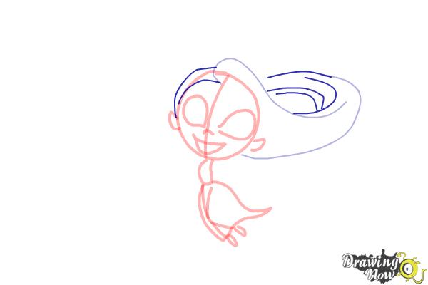 How to Draw Chibi Rapunzel - Step 6