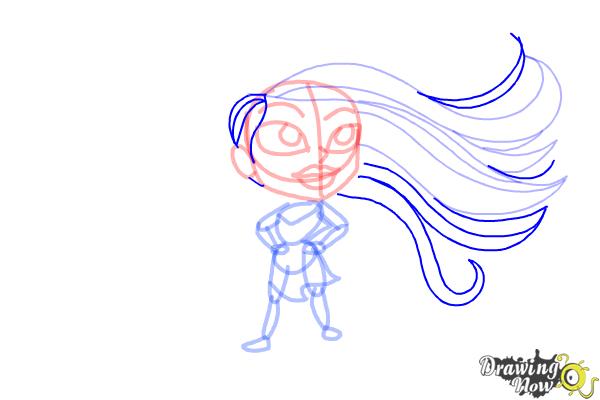 How to Draw Chibi Pocahontas - Step 12