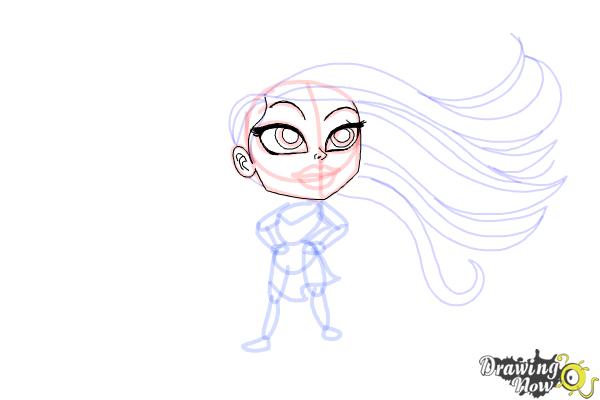 How to Draw Chibi Pocahontas - Step 13