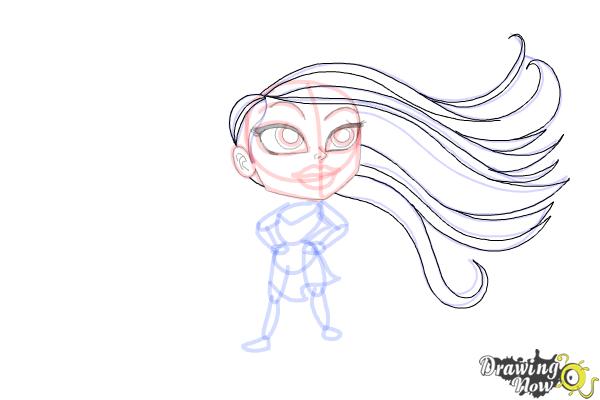 How to Draw Chibi Pocahontas - Step 14