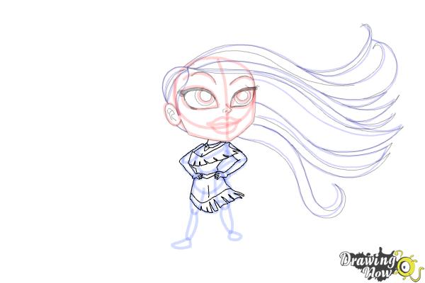 How to Draw Chibi Pocahontas - Step 15