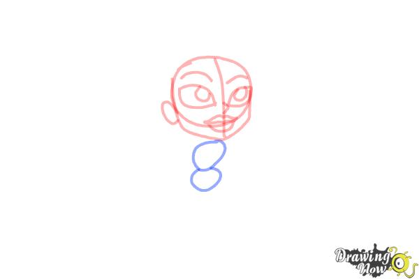 How to Draw Chibi Pocahontas - Step 5