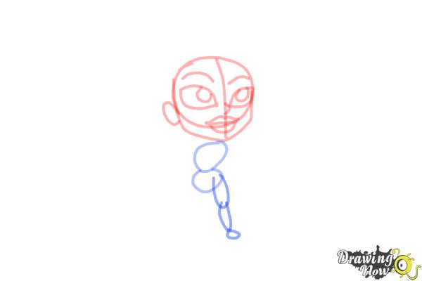 How to Draw Chibi Pocahontas - Step 6