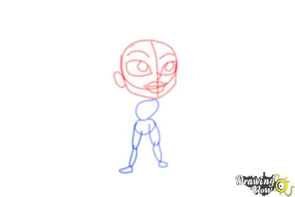 How to Draw Chibi Pocahontas - Step 7