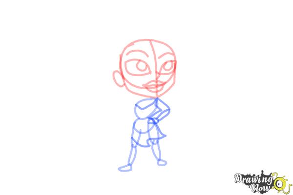 How to Draw Chibi Pocahontas - Step 8