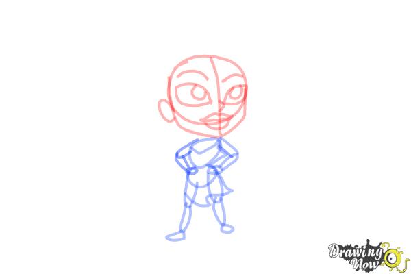 How to Draw Chibi Pocahontas - Step 9