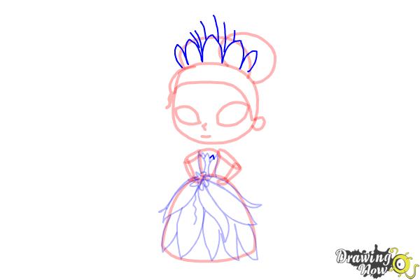 How to Draw Chibi Tiana - Step 9