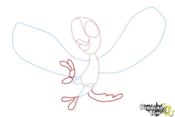 How to Draw Tiago from Rio 2 - Step 5
